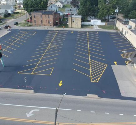 Commercial Parking Lot restoration - Our client reached out to us with a budget but no plan on what to do with his parking lot for his Property.
Customer was not In position to place a new parking lot however our team proved a quote for a full restoration of his current parking lot which was sealed and re-lined we used a commercial Sealer that restores old current asphalt and all lines and marks was re lined with our state do the art laser line machine Commercial Parking Lot restoration - Our client reached out to us with a budget but no plan on what to do with his parking lot for his Property.
Customer was not In position to place a new parking lot however our team proved a quote for a full restoration of his current parking lot which was sealed and re-lined we used a commercial Sealer that restores old current asphalt and all lines and marks was re lined with our state do the art laser line machine