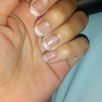 Leon Nails - Pearly tips because i couldn't decide on a color - Nail Salons Near Me - San Antonio, Texas