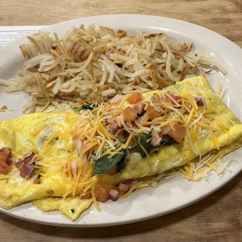 Bean Tree Cafe - an omelet and hash browns - Breakfast & Brunch Near Me - Waterloo, Illinois Bean Tree Cafe - an omelet and hash browns - Breakfast & Brunch Near Me - Waterloo, Illinois