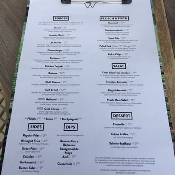 Weissglut Beef & Bar - Menu - American Near Me - Amberg, BY Weissglut Beef & Bar - Menu - American Near Me - Amberg, BY