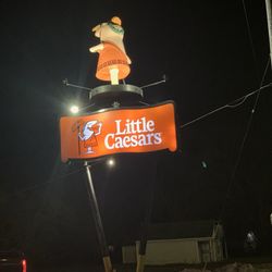 Little Caesar standing guard!