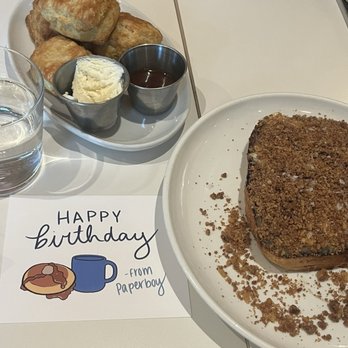 Paperboy South - Biscuits and cinnamon toast - Breakfast & Brunch Near Me - Austin, Texas