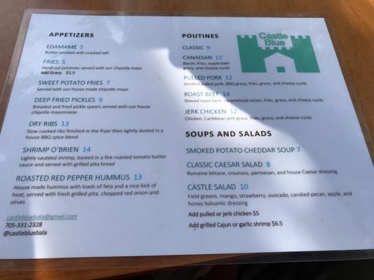 Menu photo 2 Castle Blue Bala, ON