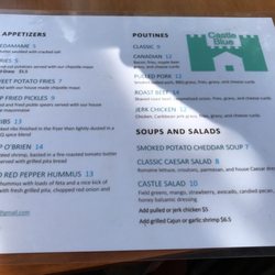 Castle Blue - Page 1 of menu