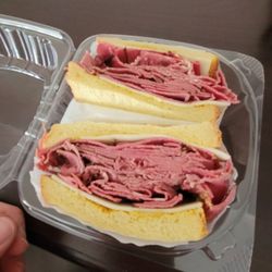 VIP Market - Pastrami sandwich on a potato roll (my choice).