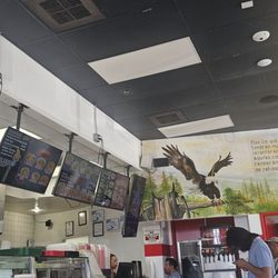 El Paisano Taqueria y Pupuseria - Menu boards across the whole counter!