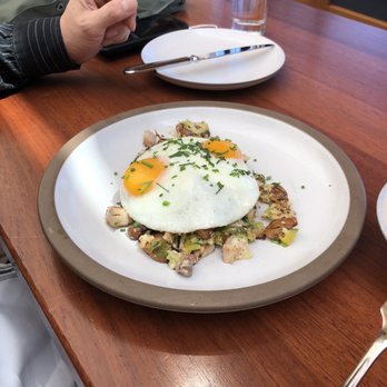 Cindy's Rooftop - Roasted chicken Brussels sprouts hash. - New American Near Me - Chicago, Illinois Cindy's Rooftop - Roasted chicken Brussels sprouts hash. - New American Near Me - Chicago, Illinois