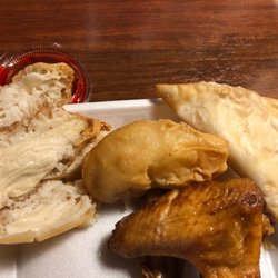 Changhai - You can see the undercooked chicken finger and crab Rangoon. Both were inedible.