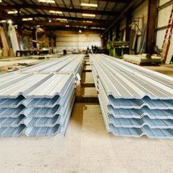 Corrugated Industries - 26ga Galvalume R Panel Galvalume Acrylic