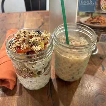 Nook - Overnight oats and chai latte - New American Near Me - Tucson, Arizona