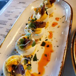 Little Bohemian - Deviled eggs. Beautiful and tasty!