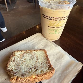 Kean Coffee Artisan Roasters - Coffee cake and plain latte - Coffee & Tea Near Me - Newport Beach, California Kean Coffee Artisan Roasters - Coffee cake and plain latte - Coffee & Tea Near Me - Newport Beach, California