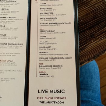 The Lariat - Wine list - Music Venues Near Me - Buena Vista, Colorado The Lariat - Wine list - Music Venues Near Me - Buena Vista, Colorado