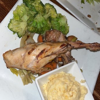 C Level - Easter special roasted rabbit, Fontina Cheese Grits, broccoli - Bars Near Me - Panama City Beach, Florida C Level - Easter special roasted rabbit, Fontina Cheese Grits, broccoli - Bars Near Me - Panama City Beach, Florida