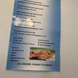 Bryant Seafood Market - Menu