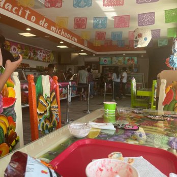 La Michoacana Heladeria Tradicional - My mom talking to the manager. - Juice Bars & Smoothies Near Me - Long Beach, California