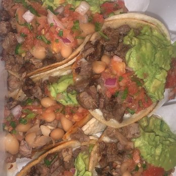 Tacos Al Carbon - three tacoss in a container - Food Trucks Near Me - Las Vegas, Nevada