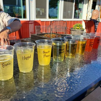 Stone Pillar Vineyard & Winery - Cider flight - Wineries Near Me - De Soto, Kansas Stone Pillar Vineyard & Winery - Cider flight - Wineries Near Me - De Soto, Kansas