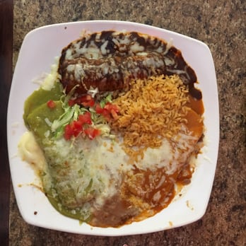 Martas Cocina - Three enchilada trio - this Mole was the best I've had in Whatcom county, the green sauce and red sauce were equally delectable! - Mexican Near Me - Lynden, Washington