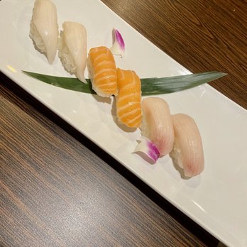 Haya Sushi - White Tuna Sashimi Fresh Salmon Sashimi Yellowtail Sashimi - Japanese Near Me - Springfield, Massachusetts
