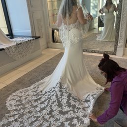 The back of the dress is so stunning! The back of the dress is so stunning!
