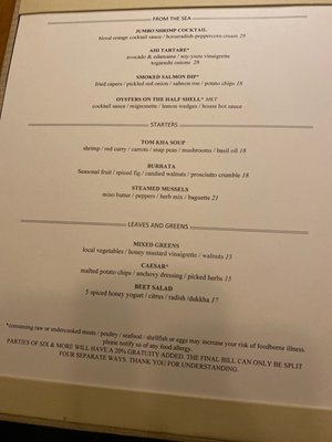 Menu photo 2 Blind Salamander Kitchen & Bar Austin, TX