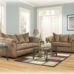 Brother's Fine Furniture - 750 Darcy Mocha Sofa & Loveseat, Signature by Ashley
