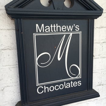 Matthew's Chocolates - Sign - Desserts Near Me - Hillsborough, North Carolina Matthew's Chocolates - Sign - Desserts Near Me - Hillsborough, North Carolina