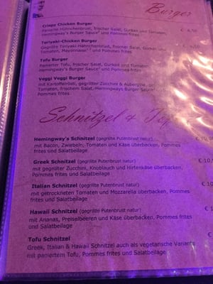 Menu photo 1 HEMINGWAY'S Regensburg, BY