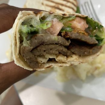 Noura Cafe - Lamb Gyro Sandwich - Middle Eastern Near Me - Jacksonville, Florida