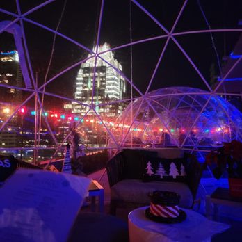 Azul Rooftop - Inside the igloo - Cocktail Bars Near Me - Austin, Texas