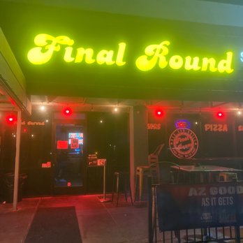 Final Round Sports Bar & Grill - neon sign - American Near Me - Tempe, Arizona Final Round Sports Bar & Grill - neon sign - American Near Me - Tempe, Arizona