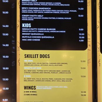 Urban Skillet - Menu - Burgers Near Me - Sugar Land, Texas