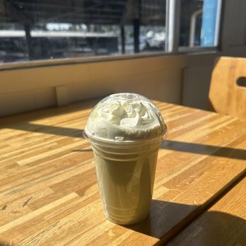 Seafab Cafe - iced cherry blossom matcha (seasonal) - Cafes Near Me - Seattle, Washington Seafab Cafe - iced cherry blossom matcha (seasonal) - Cafes Near Me - Seattle, Washington