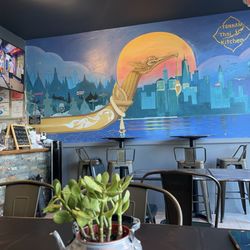 Tonnam Thai Kitchen - Awesome art work! The mural is a story of bringing delicious authentic thai foods to New Yotk!