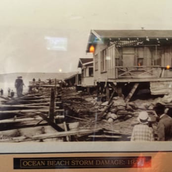 Ocean Beach - 1926 storm damage at ocean beac - Beaches Near Me - San Diego, California