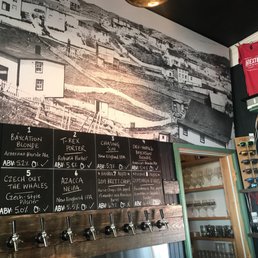 Beer taps. This building was an old school house. Top left in the picture is a photo of the original building. Women owned!!! Beer taps. This building was an old school house. Top left in the picture is a photo of the original building. Women owned!!!