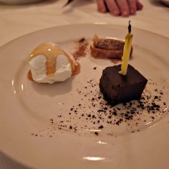 Loi Estiatorio - Free desserts at the end. Chocolate cake, baklava, yogurt with honey. Kind gesture for birthday/much appreciated - Greek Near Me - New York, New York Loi Estiatorio - Free desserts at the end. Chocolate cake, baklava, yogurt with honey. Kind gesture for birthday/much appreciated - Greek Near Me - New York, New York