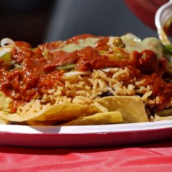 Taqueria Los Gorditos - Old photo - from a Cinco De Mayo celebration in the early 2010s, when the truck was the only thing on this corner