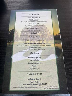 Menu photo 1 Back Nine New Orleans, LA