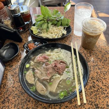 PHO 99 - Pho Dac Biet with Ice Coffee - Noodles Near Me - El Monte, California PHO 99 - Pho Dac Biet with Ice Coffee - Noodles Near Me - El Monte, California