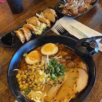 Ramen 101 - Full spread, sans grilled whole squid - Hawaiian Near Me - Antioch, California Ramen 101 - Full spread, sans grilled whole squid - Hawaiian Near Me - Antioch, California