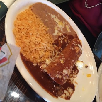 El Paso - Enchilada with rice & beans - Mexican Near Me - Mandeville, Louisiana