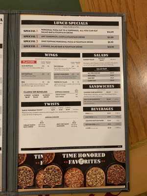 Menu photo 2 Round Table Pizza Kahului, HI