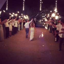 Forever DJ Events - #sparklersendoff #barnwedding