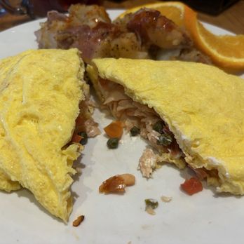 Redwood Cafe - Smoked Salmon Omelette - American Near Me - Cotati, California Redwood Cafe - Smoked Salmon Omelette - American Near Me - Cotati, California