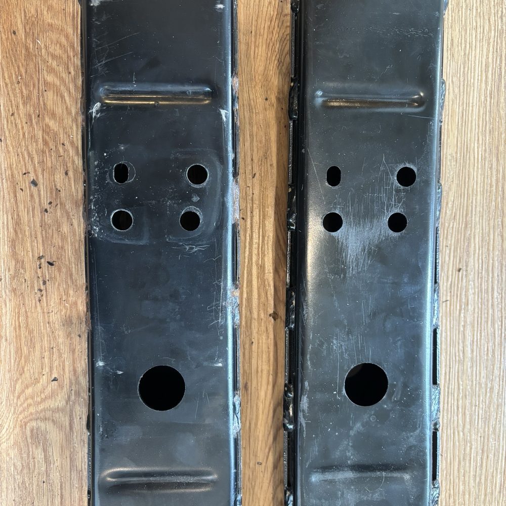 EHMCKE SHEET METAL - Left side bumper beam straightened out. Right side is a new part for comparison. - Metal Fabricators Near Me - National City, California