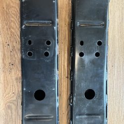 EHMCKE SHEET METAL - Left side bumper beam straightened out. Right side is a new part for comparison.