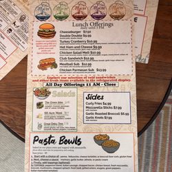 Fabled Pizza and Provisions - Menu