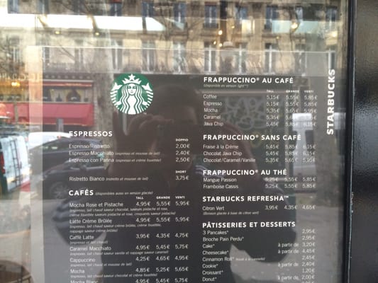 Menu photo 3 Starbucks Paris, 75